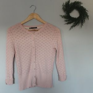 Maurices Pointelle Button Front Cardigan
